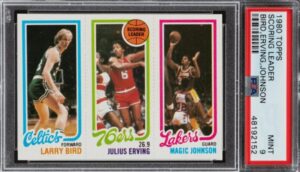 1980 Topps Larry Bird / Julius Erving / Magic Johnson