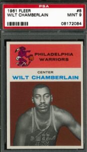 1961 Fleer #8 Wilt Chamberlain