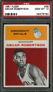 1961 Fleer #36 Oscar Robertson Rookie Card